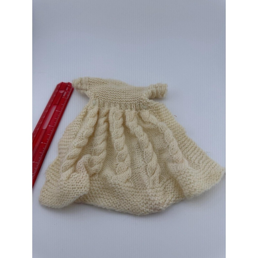 Vintage 1960's Barbie Handmade (?) White Sweater Coat